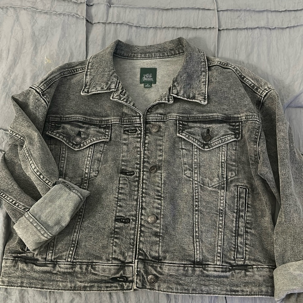 Wild Fable gray jean jacket